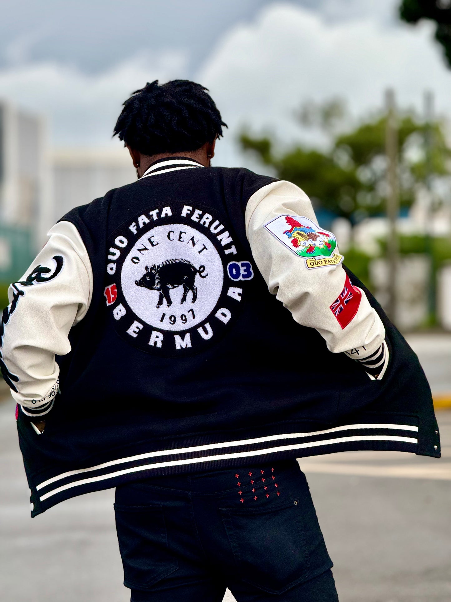 Quo Fata Ferunt Varsity Jacket